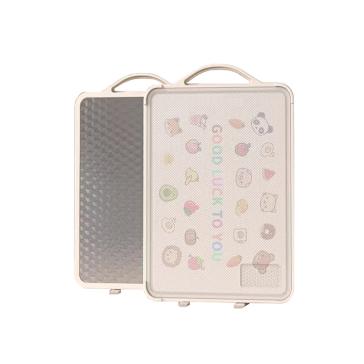 Household Stainless Steel Double Sided Cutting Board Thickened Antibacterial Chopping Board, Model: Medium Rubiks Cube Standable
