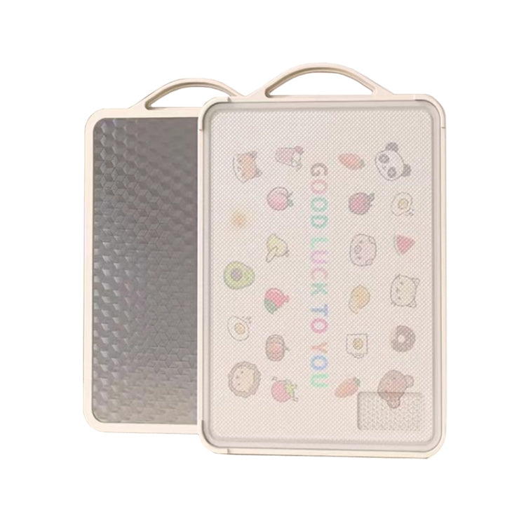 Household Stainless Steel Double Sided Cutting Board Thickened Antibacterial Chopping Board, Model: Large Rubiks Cube