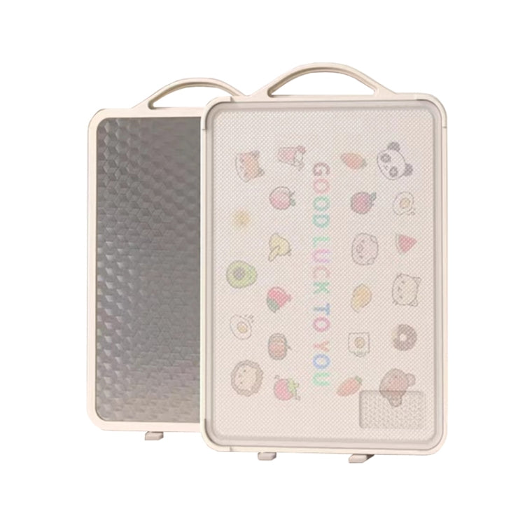 Household Stainless Steel Double Sided Cutting Board Thickened Antibacterial Chopping Board, Model: Large Rubiks Cube Standable