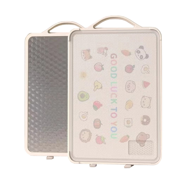 Household Stainless Steel Double Sided Cutting Board Thickened Antibacterial Chopping Board, Model: Extra Large Rubiks Cube Standable