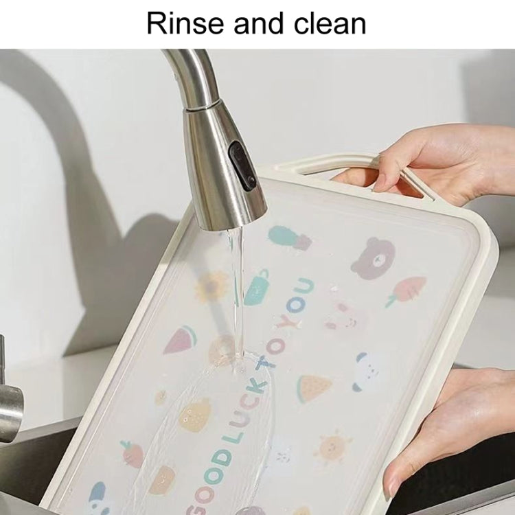 Household Stainless Steel Double Sided Cutting Board Thickened Antibacterial Chopping Board, Model: Extra Large Rubiks Cube Standable