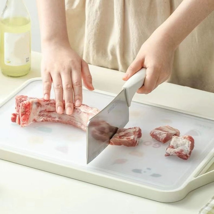 Household Stainless Steel Double Sided Cutting Board Thickened Antibacterial Chopping Board, Model: Large Rubiks Cube Standable