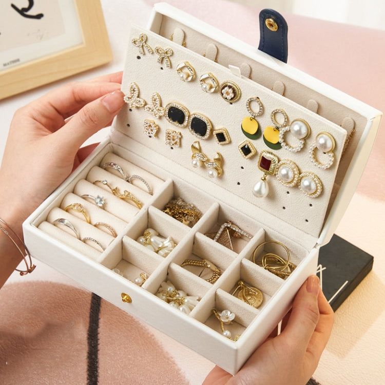Portable Travel Jewelry Box Earrings Necklace Ring Storage Case