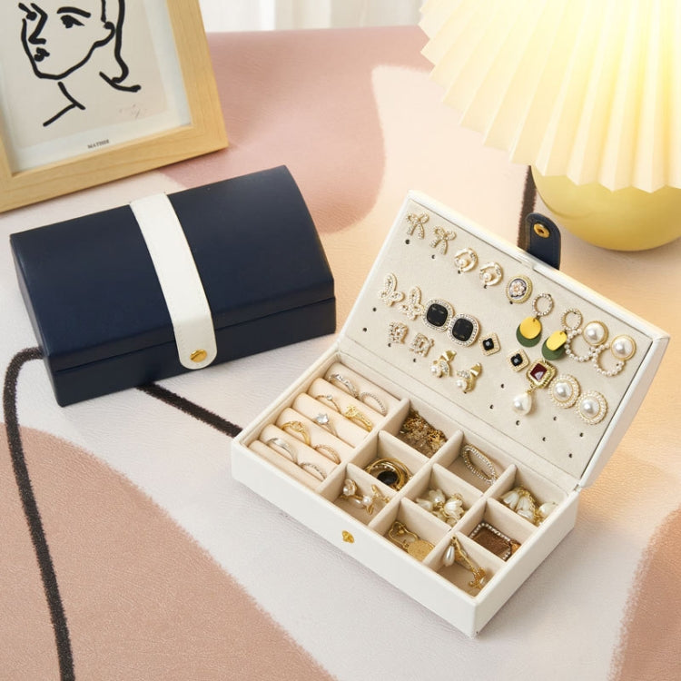 Portable Travel Jewelry Box Earrings Necklace Ring Storage Case