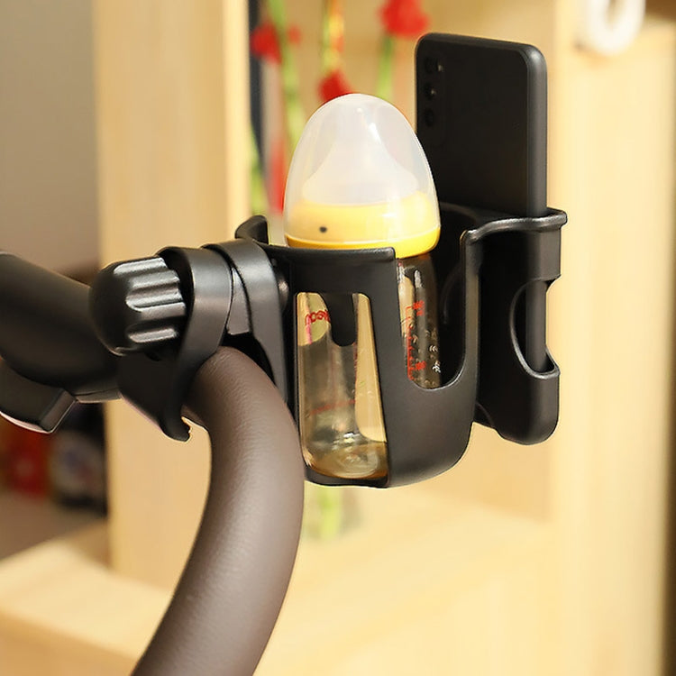 2 In 1 Skeleton Stroller Cell Phone Mug Holder Pushchair Multi-Use Bottle Rack