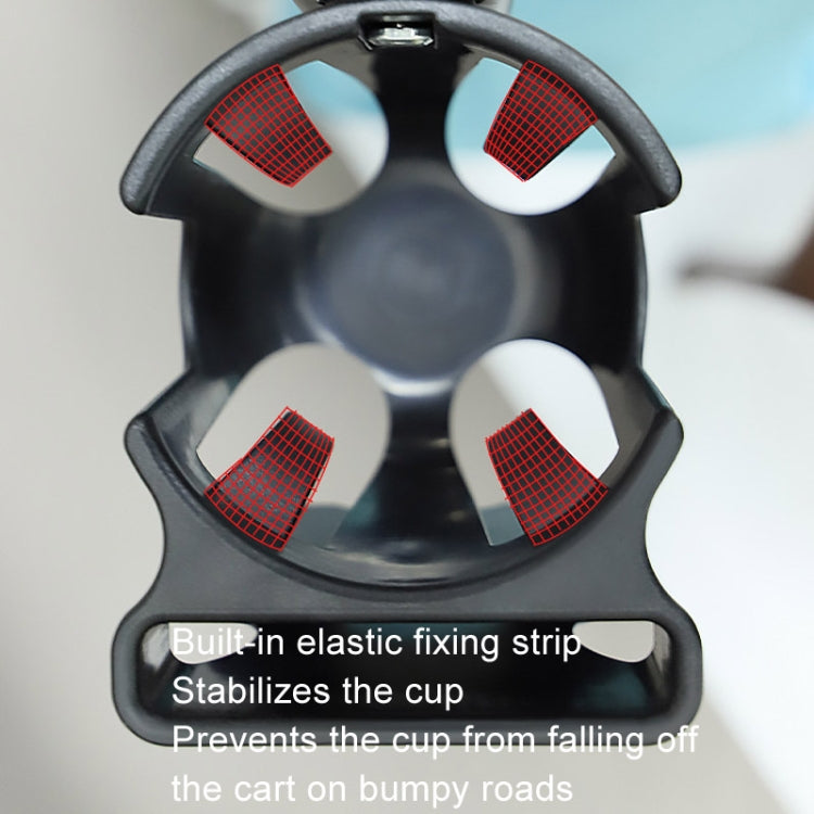 2 In 1 Skeleton Stroller Cell Phone Mug Holder Pushchair Multi-Use Bottle Rack