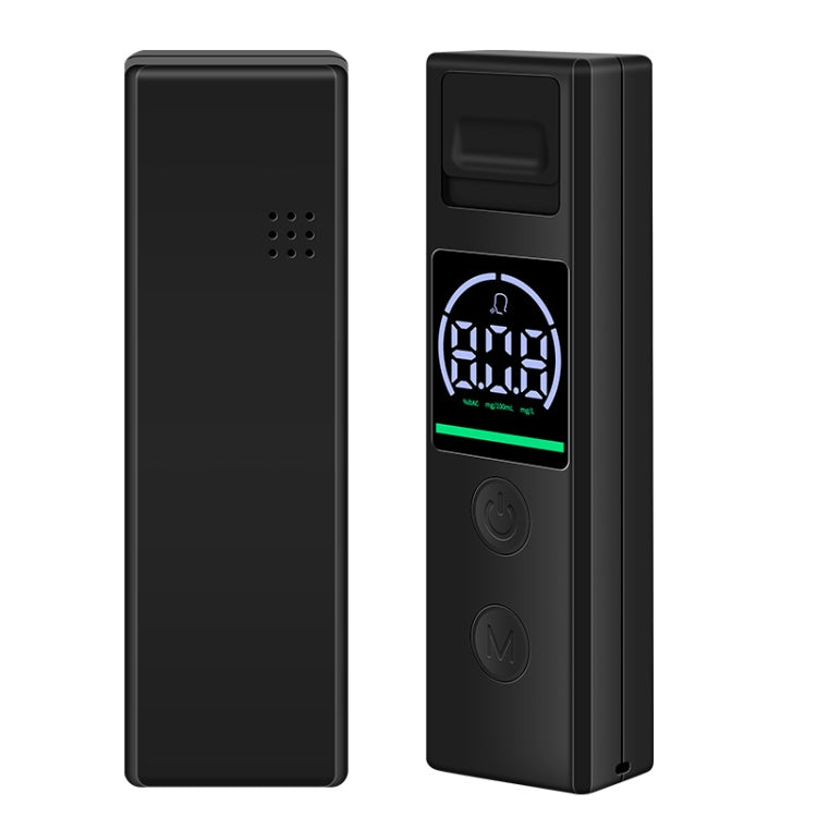 Small Portable Breath Alcohol Tester For Home Car Use - Black