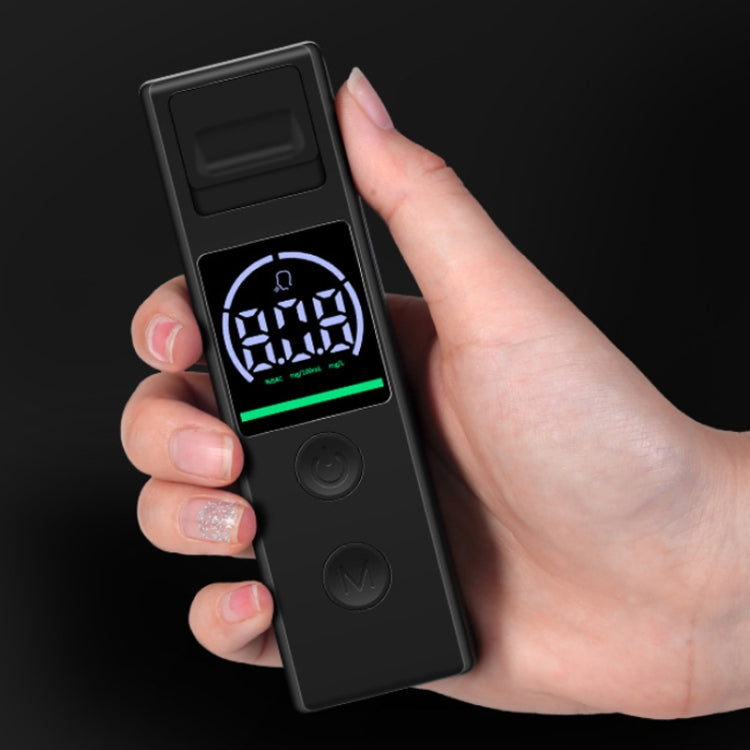 Small Portable Breath Alcohol Tester For Home Car Use - Black