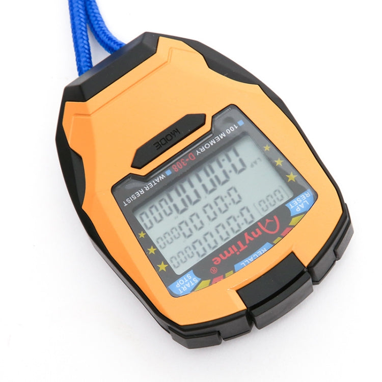AnyTime D-308 Three Rows Sports Stopwatch 100  Lap-Memory