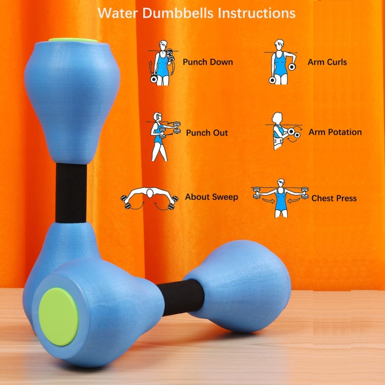 1pair EVA Water Sports Small Dumbbells Ladies Children Home Fitness Equipment Adjustable Dumbbells