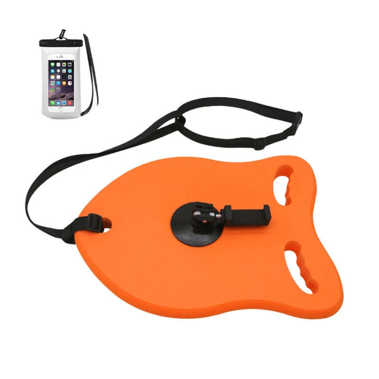 Swimming Floating Board Cell Phone Camera Shooting Auxiliary Equipment With Phone Stand+Traction Rope+Waterproof Bag
