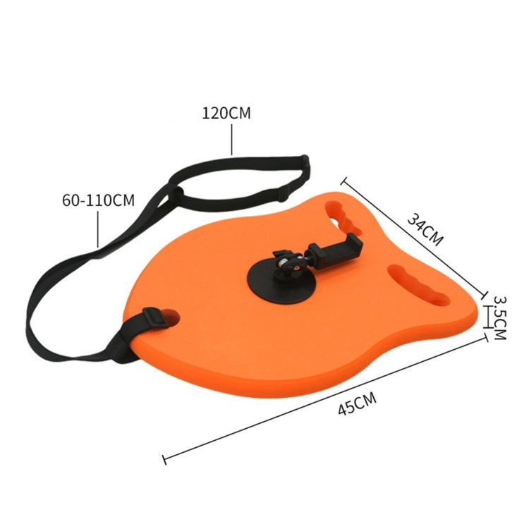 Swimming Floating Board Cell Phone Camera Shooting Auxiliary Equipment With Phone Stand+Traction Rope+Waterproof Bag