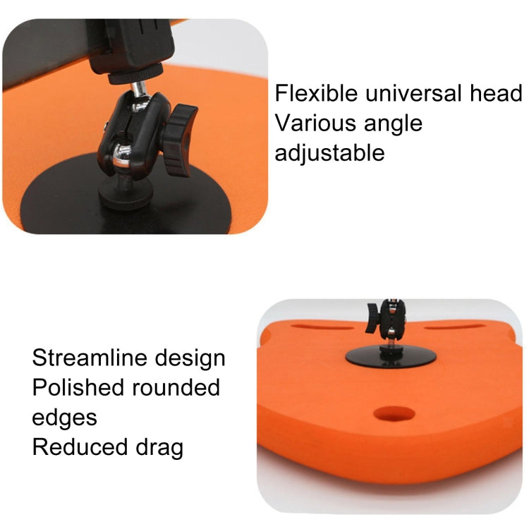 Swimming Floating Board Cell Phone Camera Shooting Auxiliary Equipment With Phone Stand+Traction Rope+Waterproof Bag