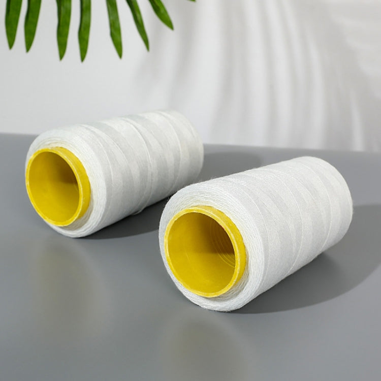 Short Fiber Polyester Rice Bag Sealing Thread Packing Line Cotton Thread For Sewing - White