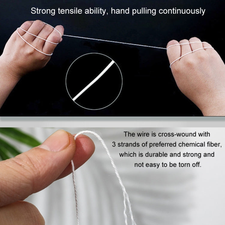 Short Fiber Polyester Rice Bag Sealing Thread Packing Line Cotton Thread For Sewing - White
