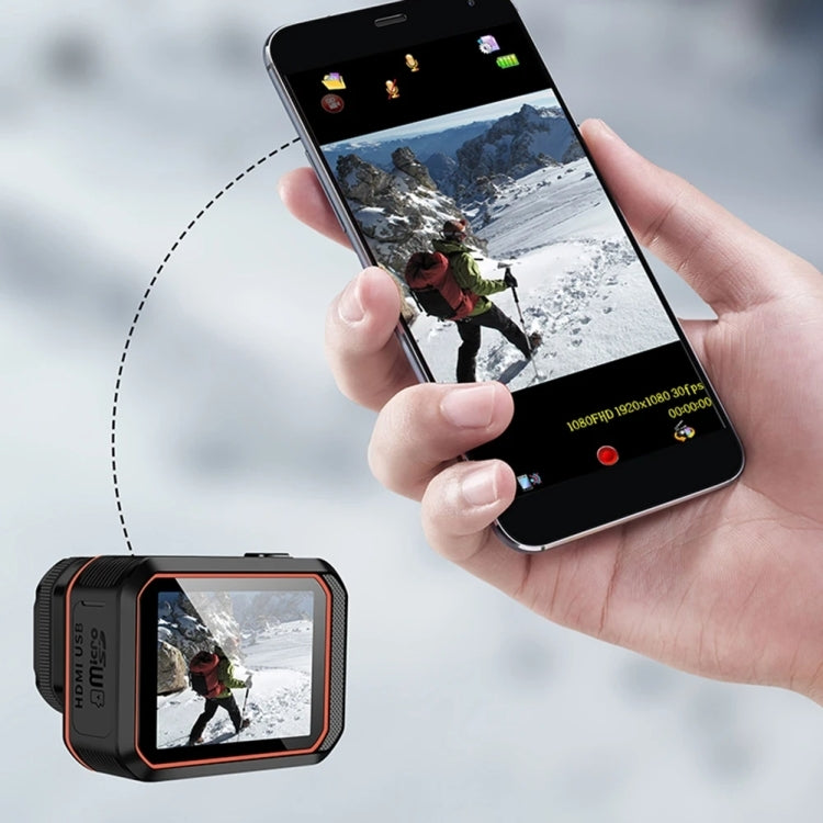 SC002 4K/60FPS IP68 Waterproof WiFi HD Mini Outdoor Sports Diving Camera, Color: Black+128G