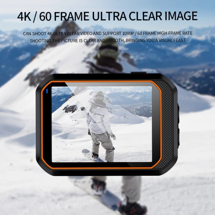 SC002 4K/60FPS IP68 Waterproof WiFi HD Mini Outdoor Sports Diving Camera, Color: Black+128G