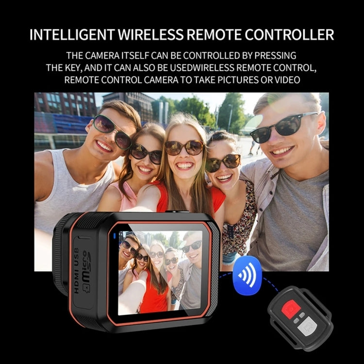 SC002 4K/60FPS IP68 Waterproof WiFi HD Mini Outdoor Sports Diving Camera, Color: Black+128G