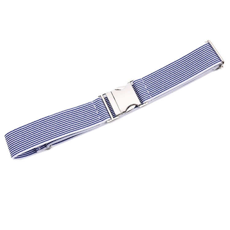 Women And Men Striped Waist Belt Alloy Buckle Adjustable Stretch Woven Elastic Belt