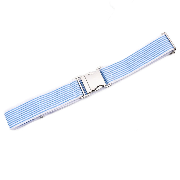 Women And Men Striped Waist Belt Alloy Buckle Adjustable Stretch Woven Elastic Belt