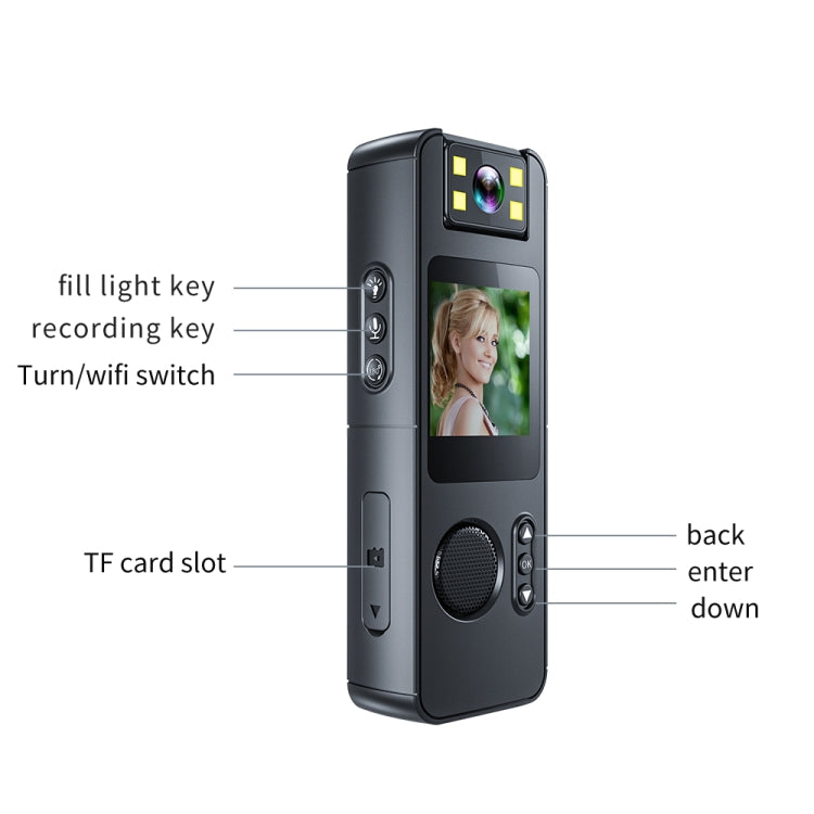 High-Definition Night Vision Portable Outdoor Sports Recorder Camera - CS11