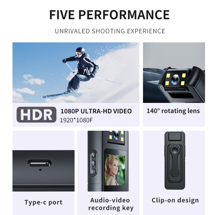 High-Definition Night Vision Portable Outdoor Sports Recorder Camera - CS11
