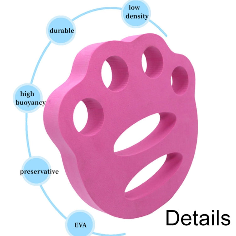 1pair Adult Children Swimming Hand Grip Floating Board Thickened Water Beater Board, Color: Meow Paw Rose Red
