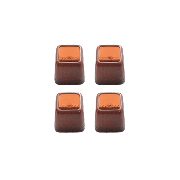 4pcs / Set Thickened Wear-Resistant Table And Chair Leg Covers Household Quiet Non-Slip Stool Foot Protector, Style: Mini Small Square Light Brown