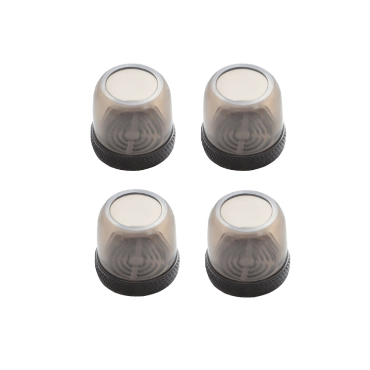 4pcs / Set Thickened Wear-Resistant Table And Chair Leg Covers Household Quiet Non-Slip Stool Foot Protector, Style: Small Round Light Gray