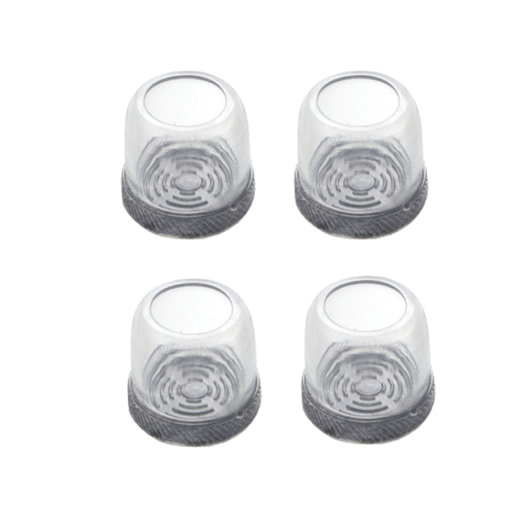 4pcs / Set Thickened Wear-Resistant Table And Chair Leg Covers Household Quiet Non-Slip Stool Foot Protector, Style: Large Round Transparent
