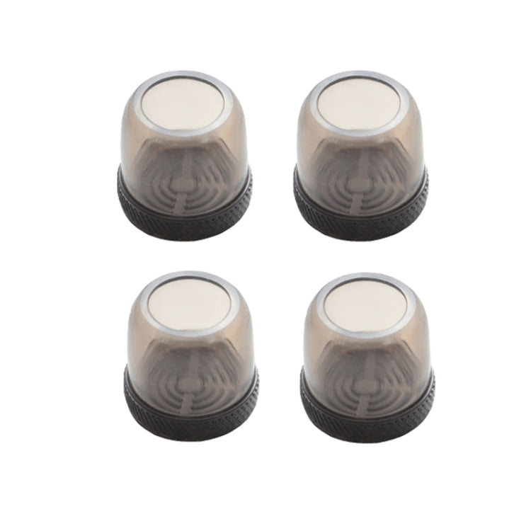 4pcs / Set Thickened Wear-Resistant Table And Chair Leg Covers Household Quiet Non-Slip Stool Foot Protector, Style: Large Round Light Gray