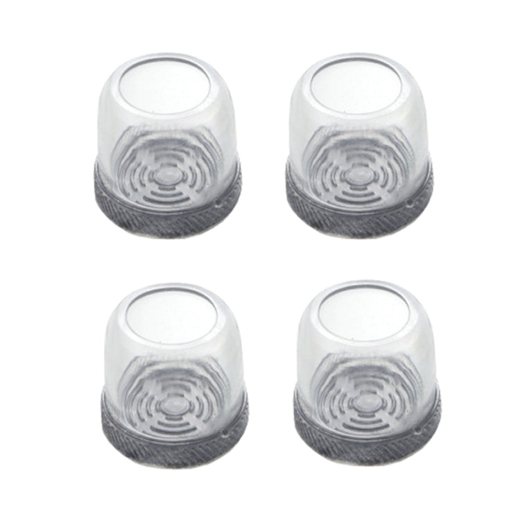 4pcs / Set Thickened Wear-Resistant Table And Chair Leg Covers Household Quiet Non-Slip Stool Foot Protector, Style: Extra Large Round Transparent