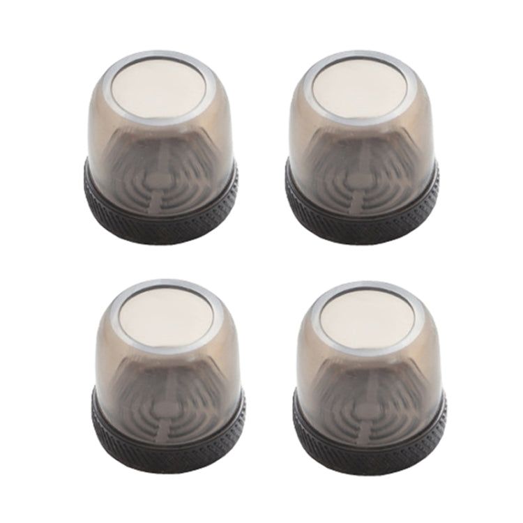4pcs / Set Thickened Wear-Resistant Table And Chair Leg Covers Household Quiet Non-Slip Stool Foot Protector, Style: Extra Large Round Light Gray