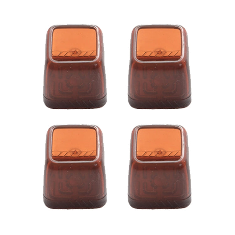 4pcs / Set Thickened Wear-Resistant Table And Chair Leg Covers Household Quiet Non-Slip Stool Foot Protector, Style: Large Square Light Brown