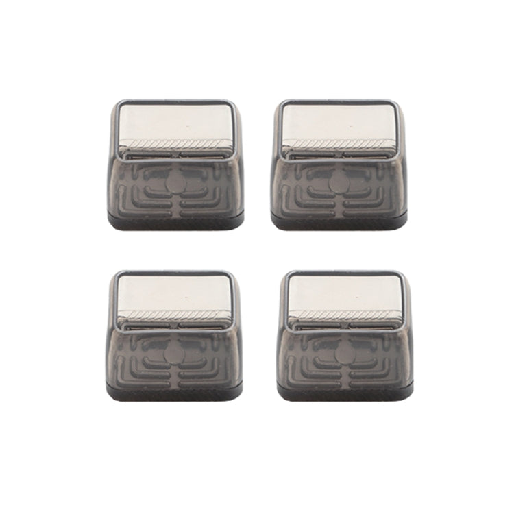 4pcs / Set Thickened Wear-Resistant Table And Chair Leg Covers Household Quiet Non-Slip Stool Foot Protector, Style: Small Rectangular Light Gray