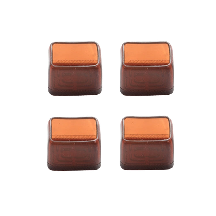4pcs / Set Thickened Wear-Resistant Table And Chair Leg Covers Household Quiet Non-Slip Stool Foot Protector, Style: Small Rectangular Light Brown