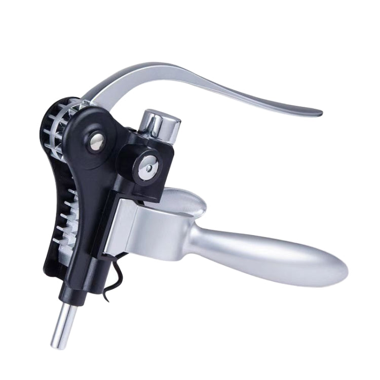 Wine Opener Corkscrew Household Zinc Alloy Manual Bottle Opener, Color: Silver
