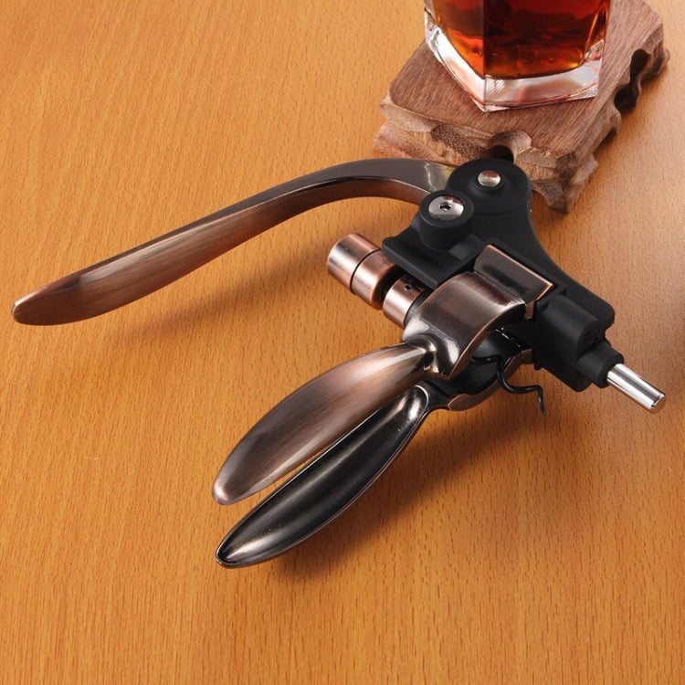 Wine Opener Corkscrew Household Zinc Alloy Manual Bottle Opener, Color: Silver