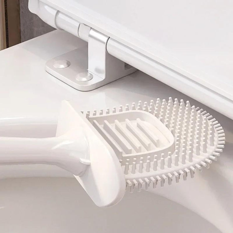 Wall-mounted Toilet Brush and Holder Set Odorless Design with Lid Bathroom Cleaning Kit