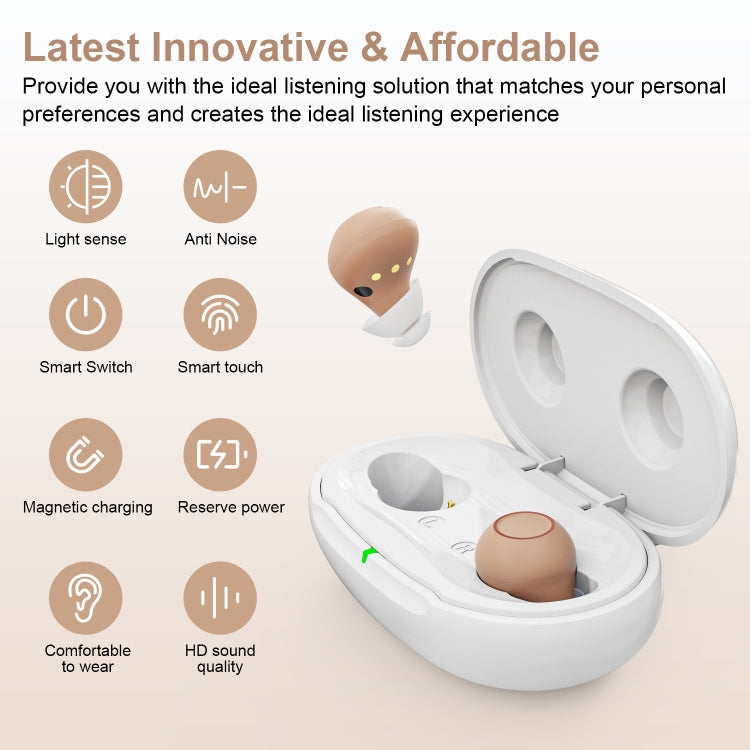 Z-26D1 Digital DSP In-ear TWS Invisible Hearing Aid Rechargeable Touch Control Sound Amplifier