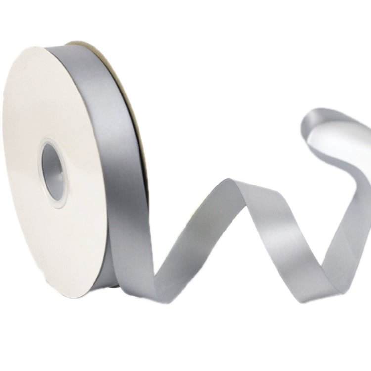 2.5cm X 91m Polyester Ribbon Gift Packaging Cake Wedding Decoration Ribbon, Color: Gray 014
