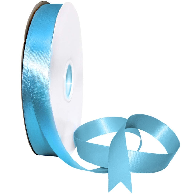2.5cm X 91m Polyester Ribbon Gift Packaging Cake Wedding Decoration Ribbon, Color: Sky Blue 340