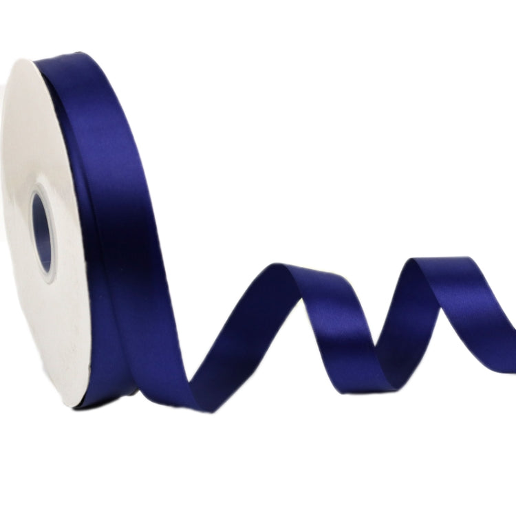 2.5cm X 91m Polyester Ribbon Gift Packaging Cake Wedding Decoration Ribbon, Color: Navy 370