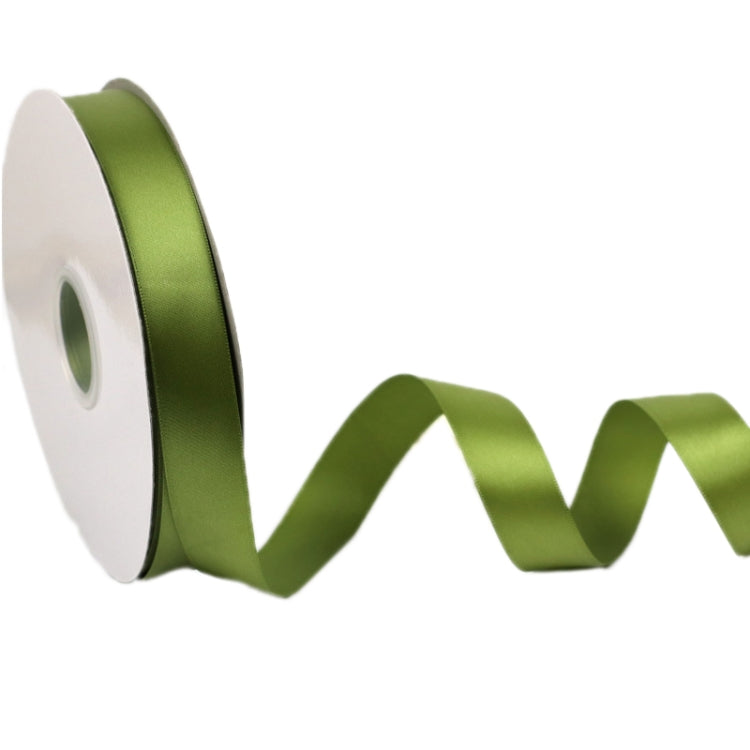 2.5cm X 91m Polyester Ribbon Gift Packaging Cake Wedding Decoration Ribbon, Color: Moss Green 563