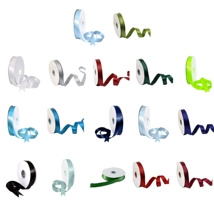 2.5cm X 91m Polyester Ribbon Gift Packaging Cake Wedding Decoration Ribbon, Color: White 029