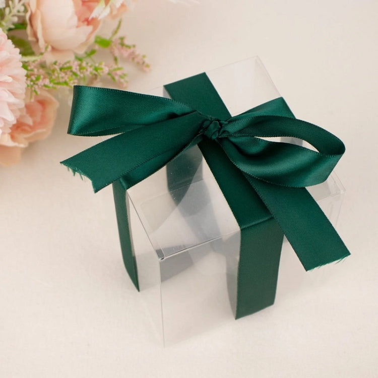 2.5cm X 91m Polyester Ribbon Gift Packaging Cake Wedding Decoration Ribbon, Color: Purple Wine Red 275