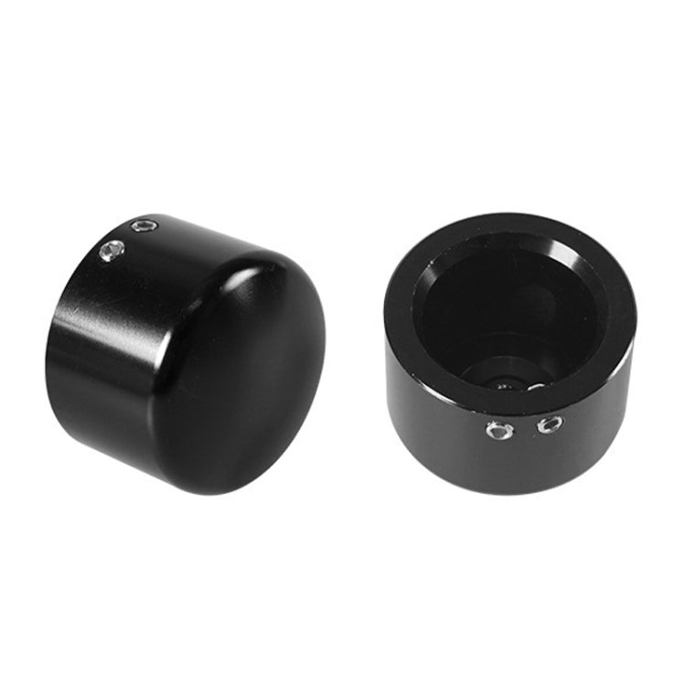 For Harley Davidson Motorcycle Modified Front Axle Wheel Covers Front Axle Decorative Cover - Black