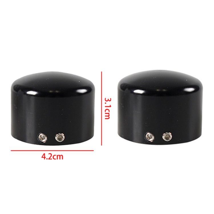 For Harley Davidson Motorcycle Modified Front Axle Wheel Covers Front Axle Decorative Cover - Black