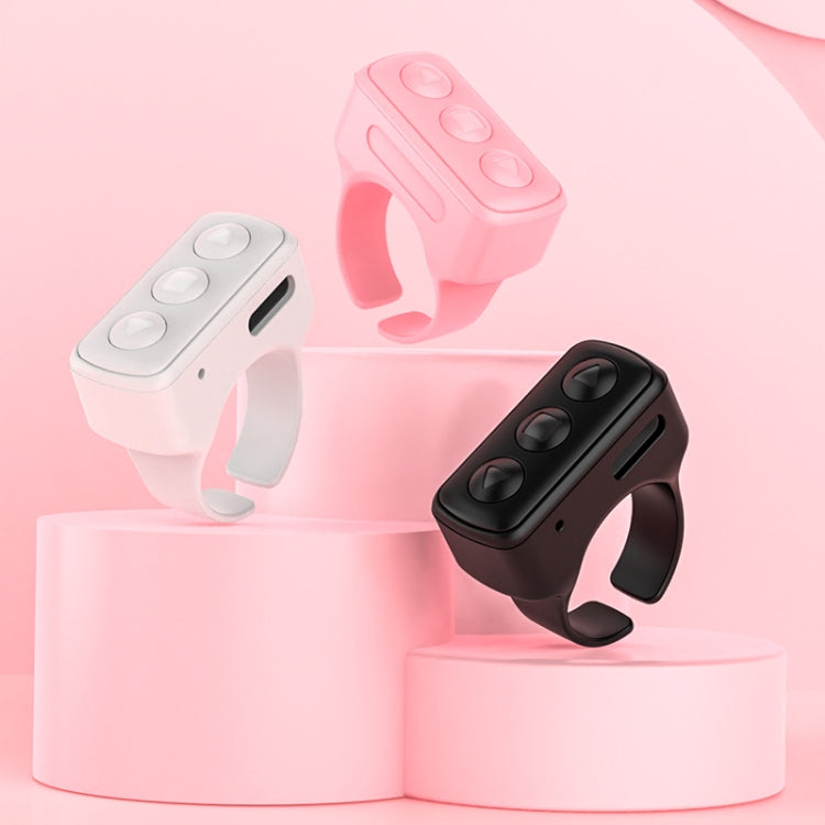 Bluetooth 3 Keys Remote Finger Ring Video Controller Novel Page Flip Photo Tool