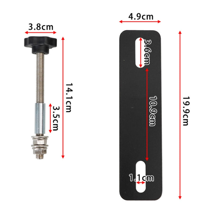Traction Board Mounting Pins Kit Universal For 4.72"-6.69" Hole Spacing Recovery Tracks